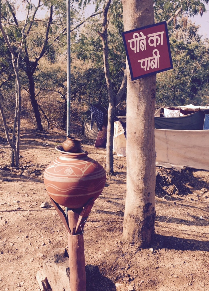 public drinking water pot shilpgram festival
