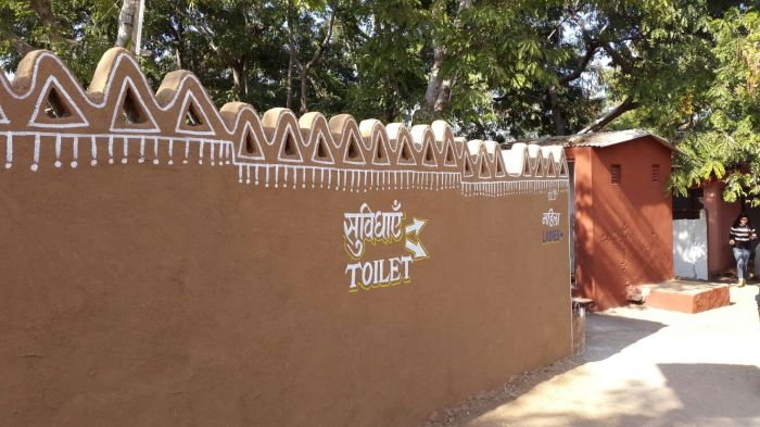 toilet sign shilpgram festival india